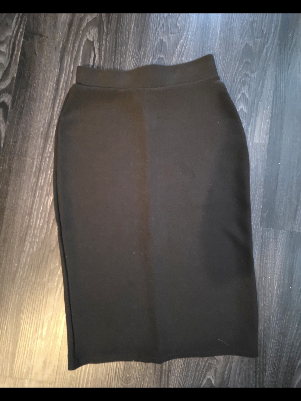Stretch Midi Pencil Skirt Minimalist Chic